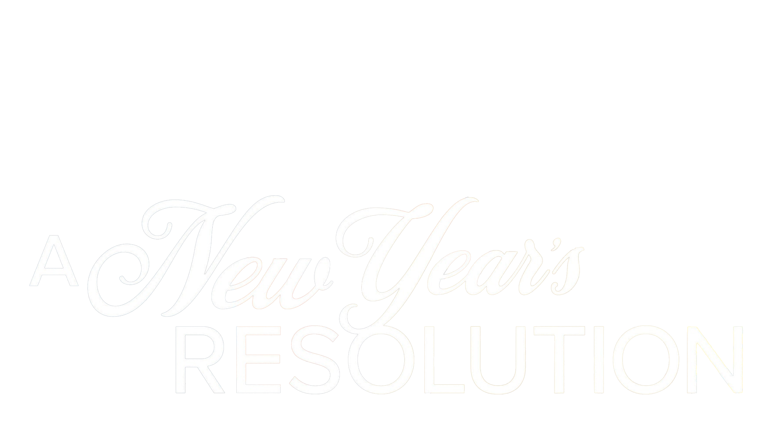 A New Year's Resolution