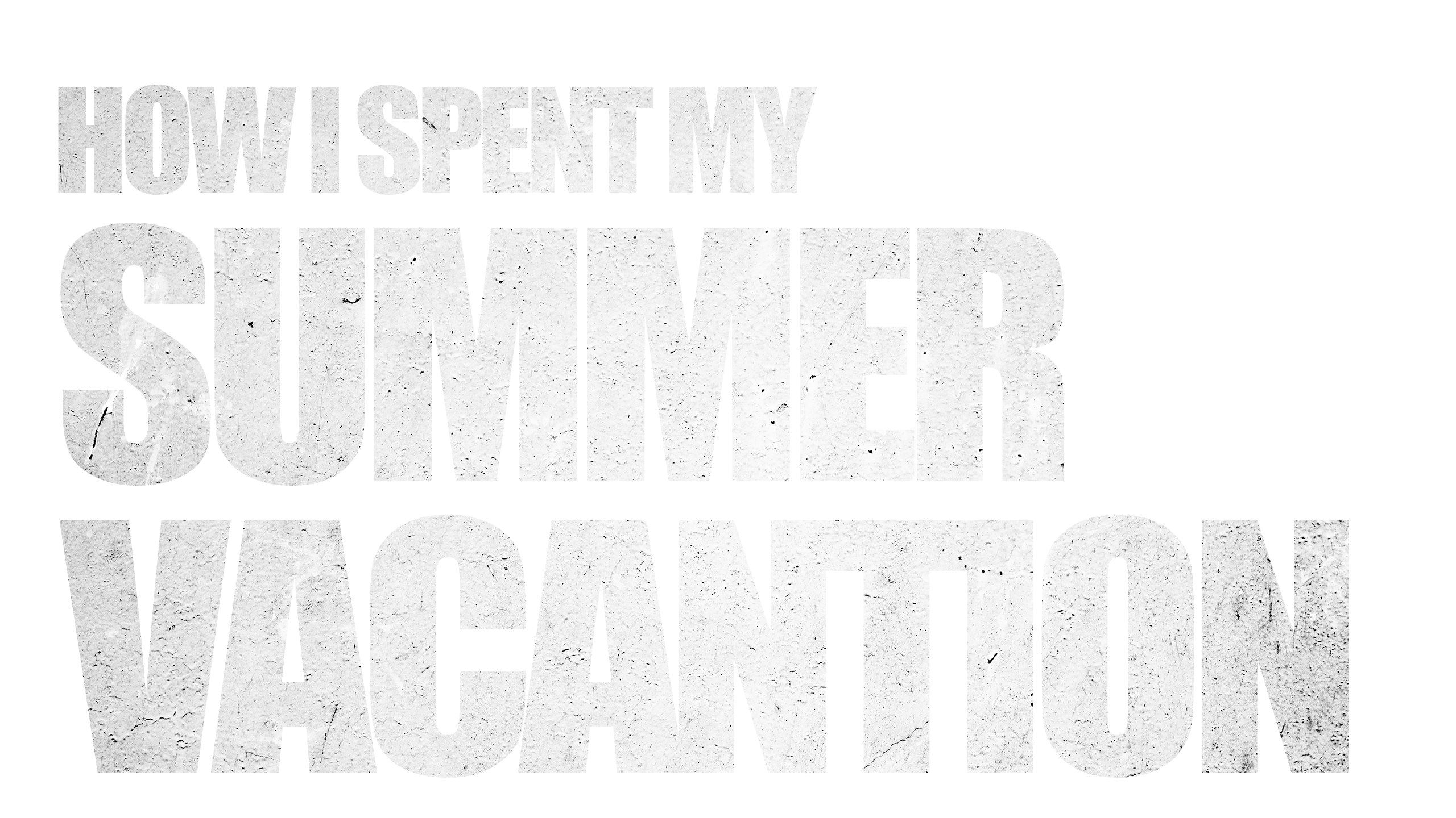 How I Spent My Summer Vacation