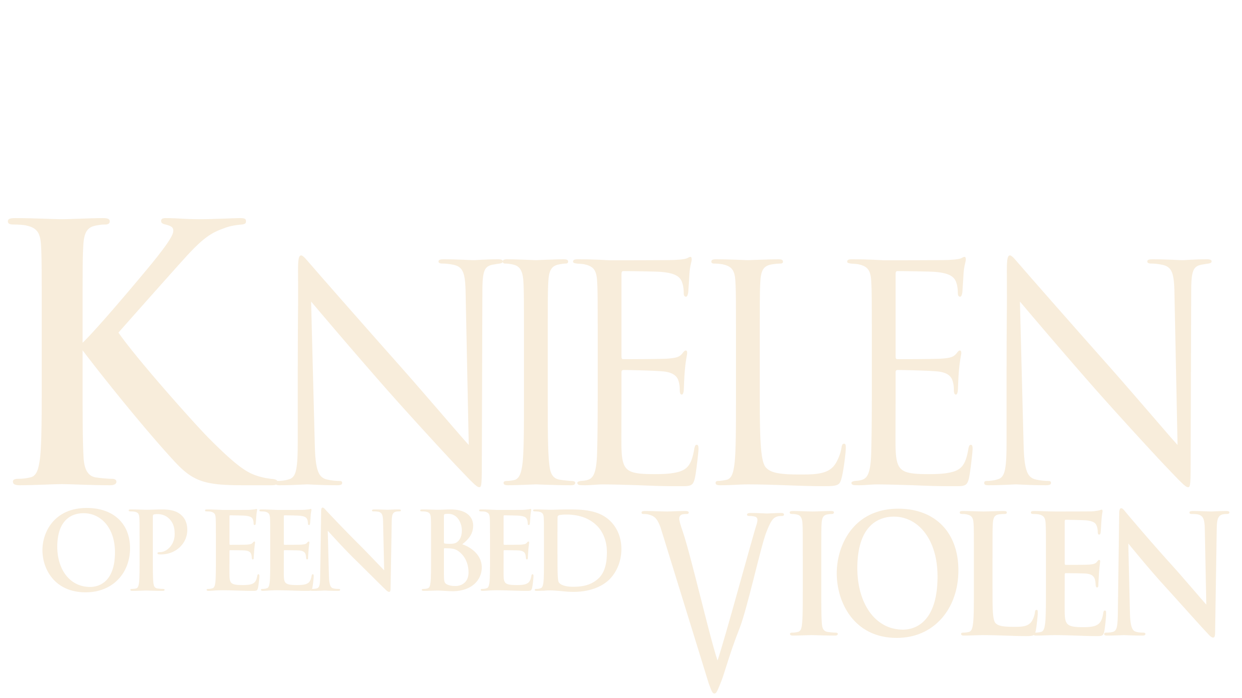 Knielen op een Bed Violen