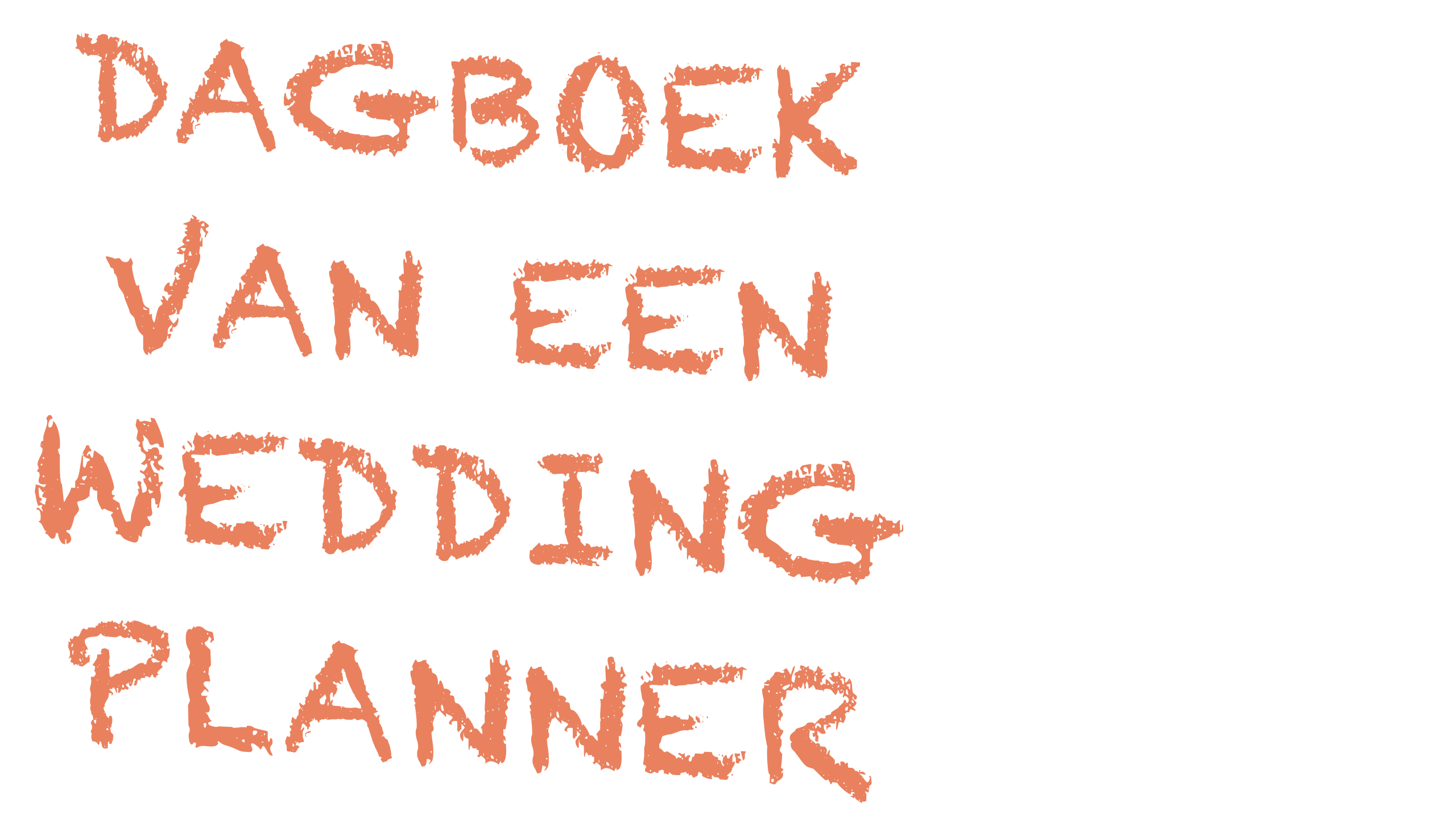 Dagboek van een Weddingplanner