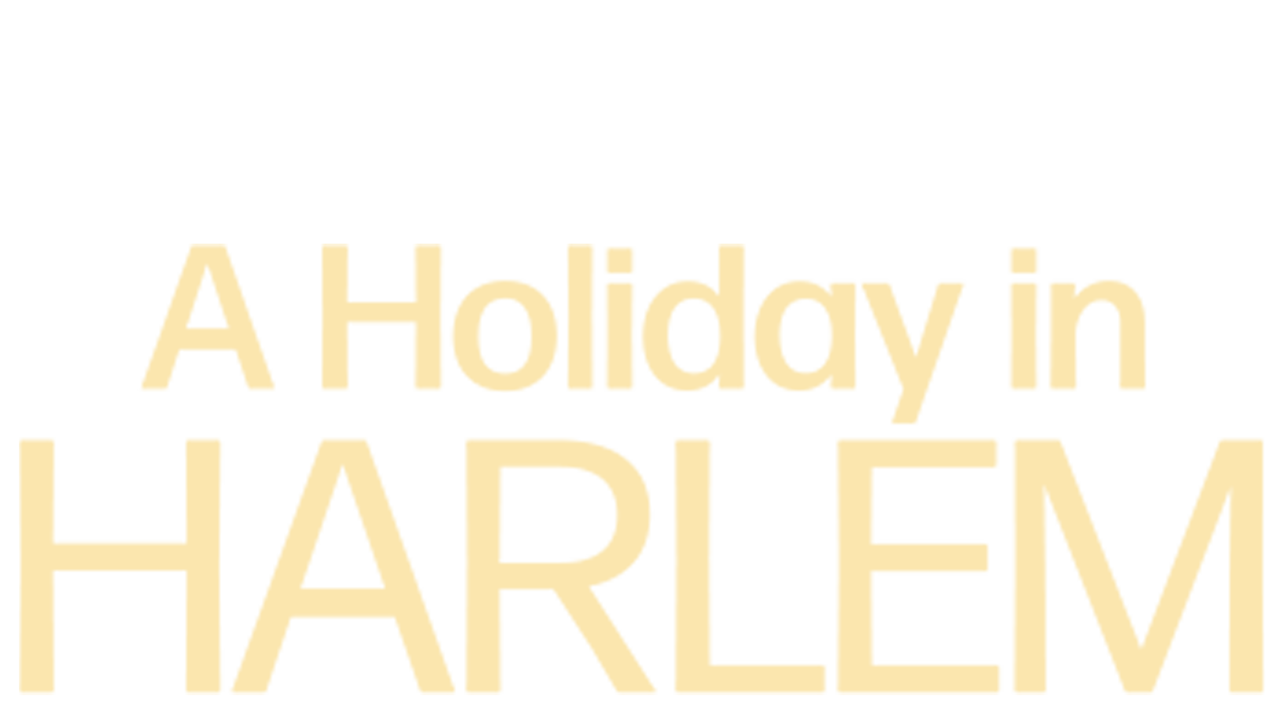 A Holiday In Harlem