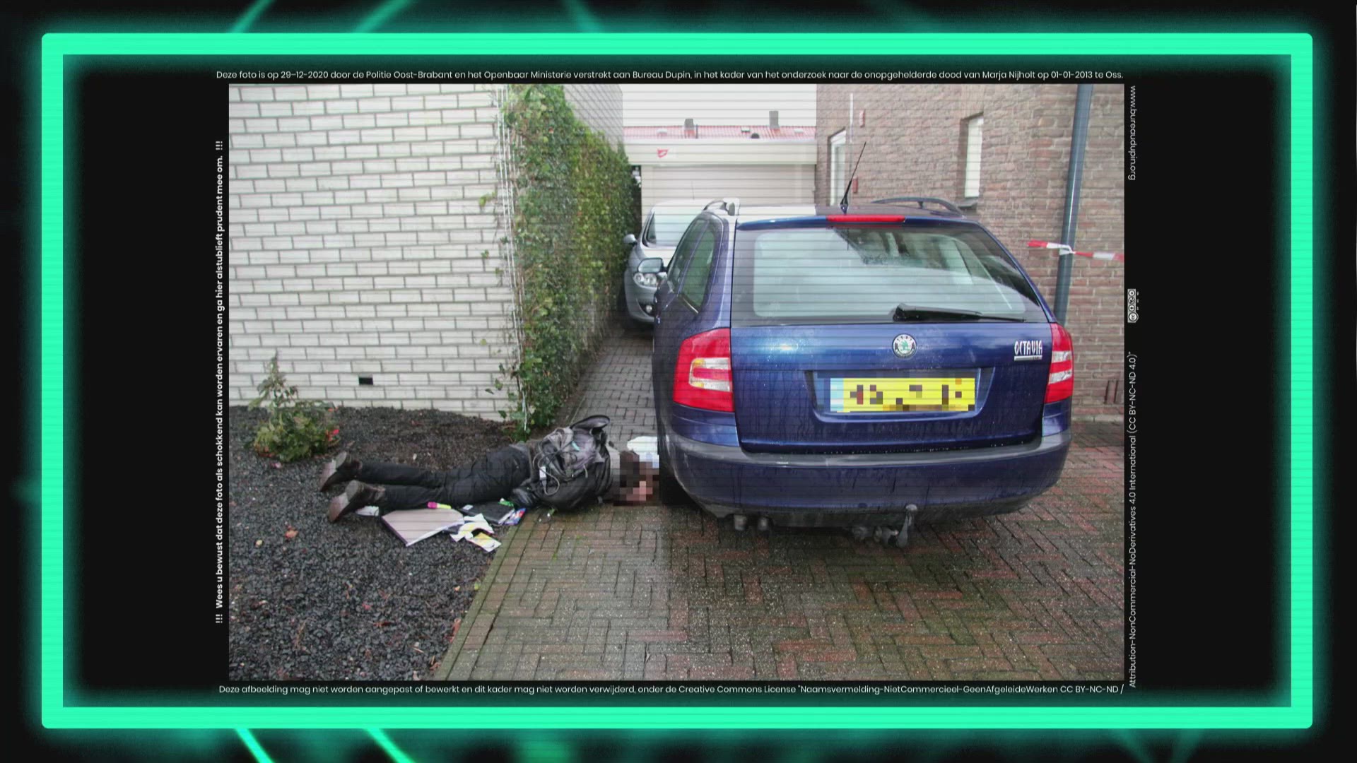 Een Dode Vrouw Op Een Oprit