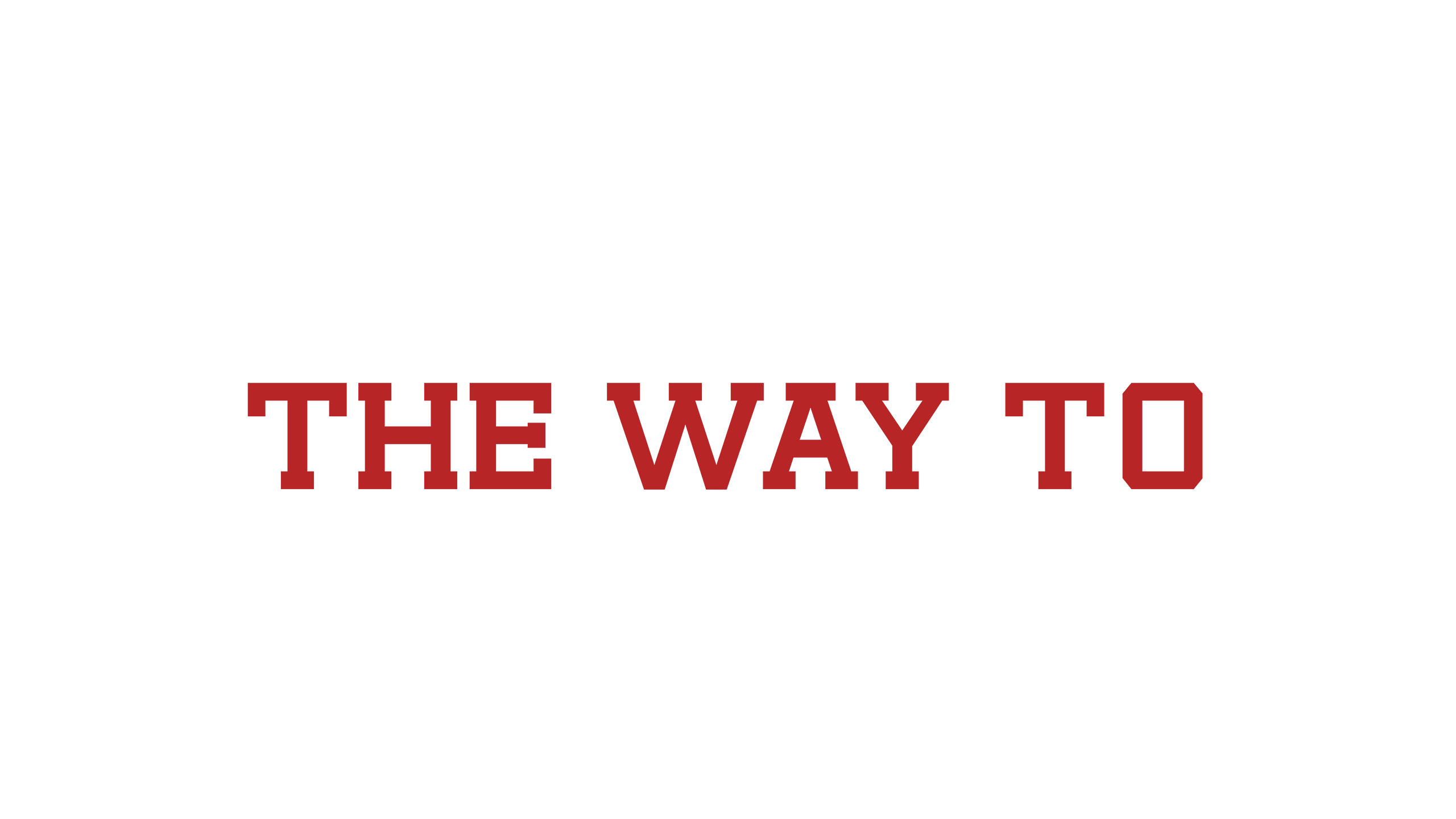 The Way To Paradise