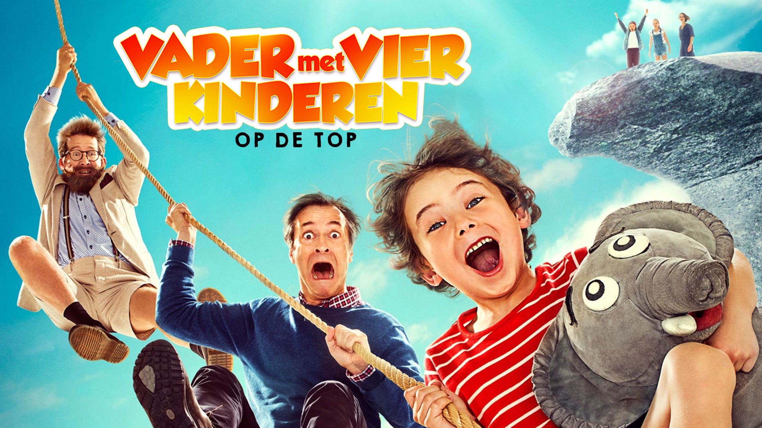 Vader met Vier Kinderen op de Top