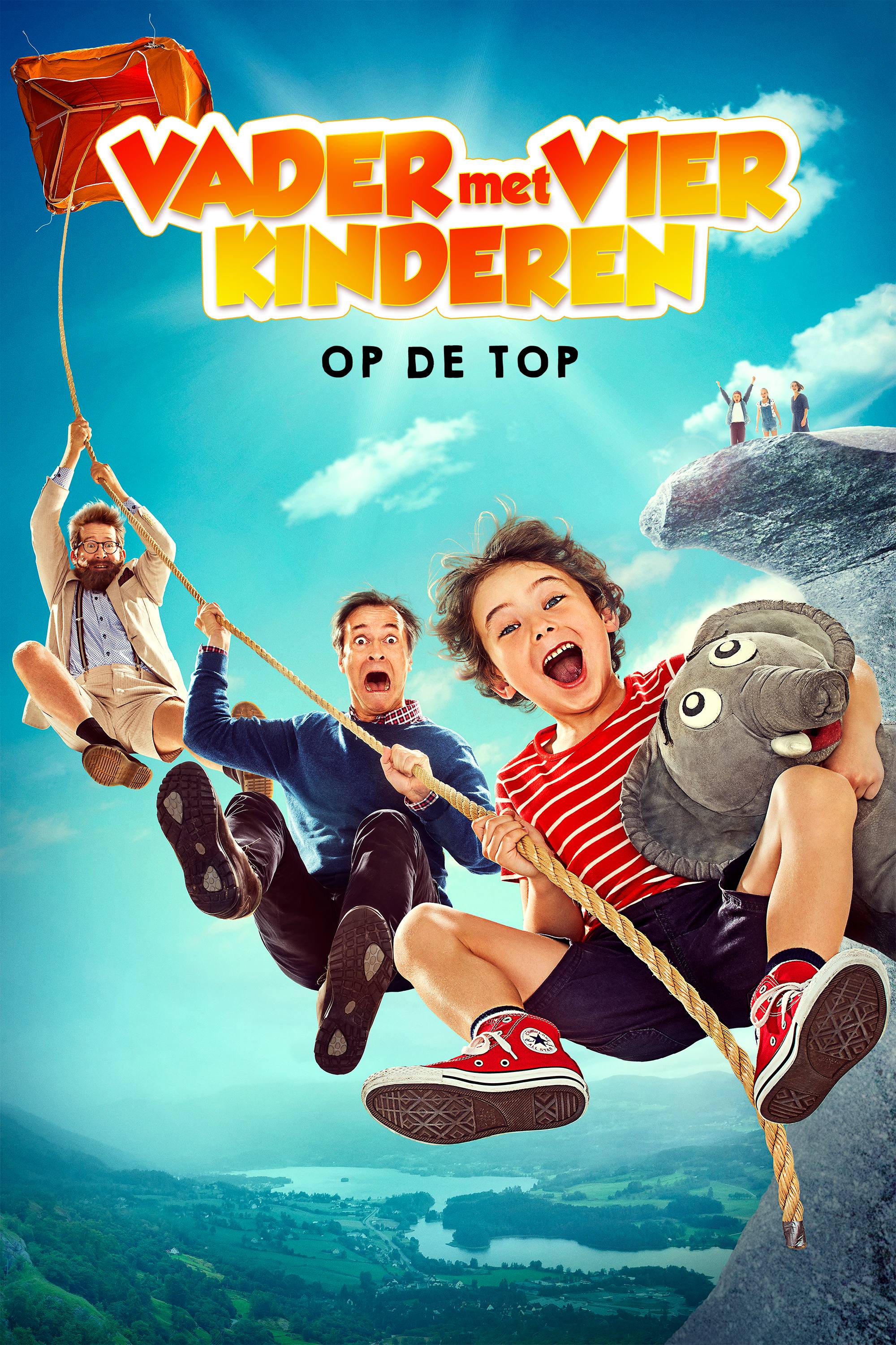 Vader met Vier Kinderen op de Top