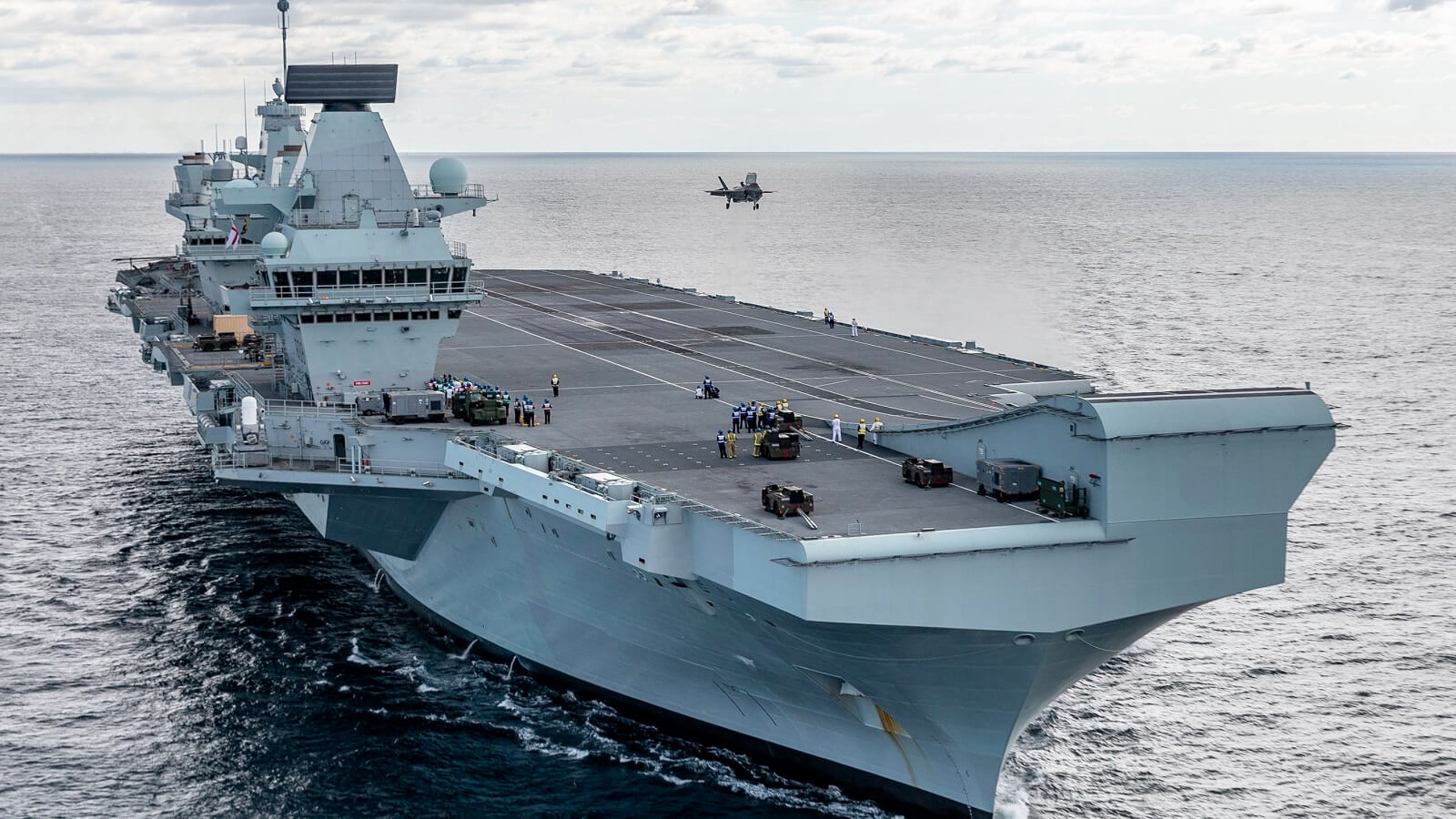 De Eerste Missie Van Oorlogsschip Queen Elizabeth