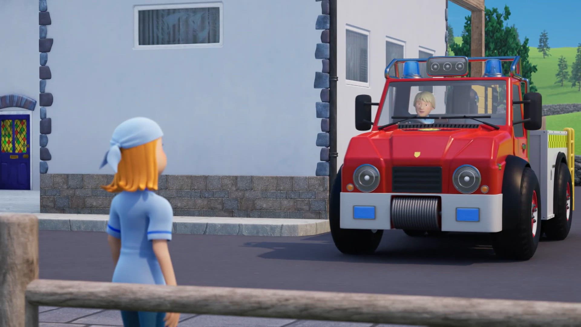 Wild zwijn aan de wandel