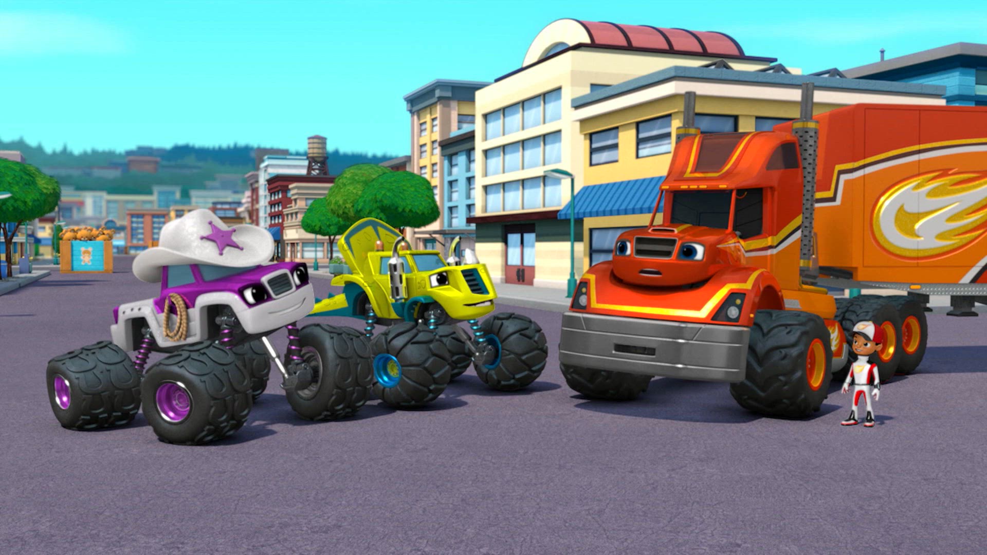 Vrachtwagen Blaze Schiet Te Hulp!