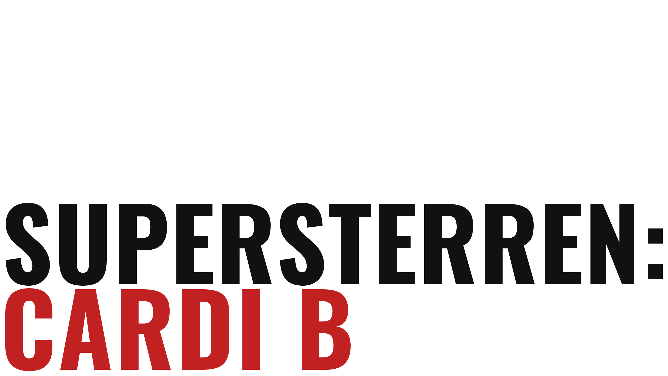 Supersterren: Cardi B