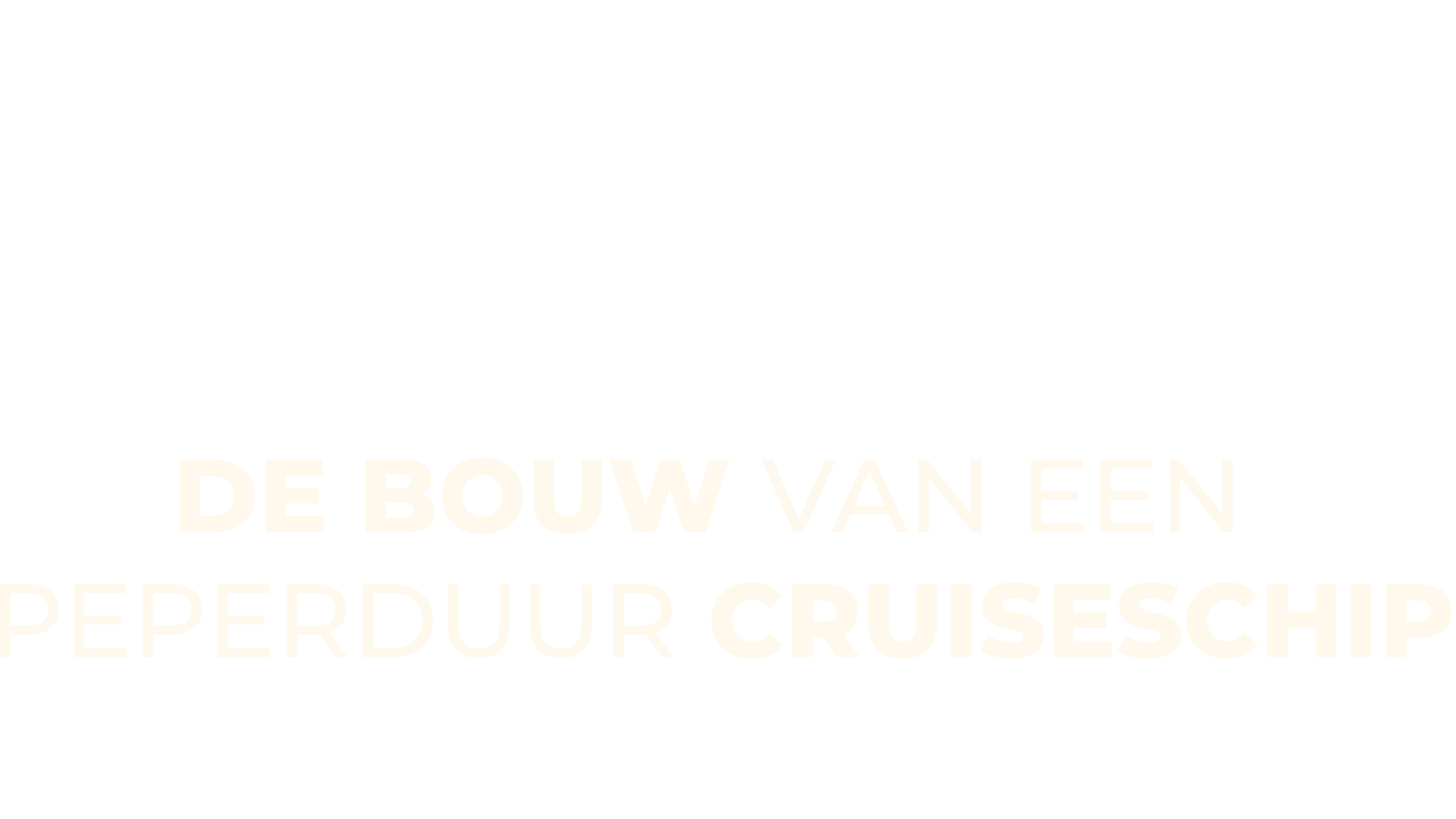 De Bouw Van Een Peperduur Cruiseschip
