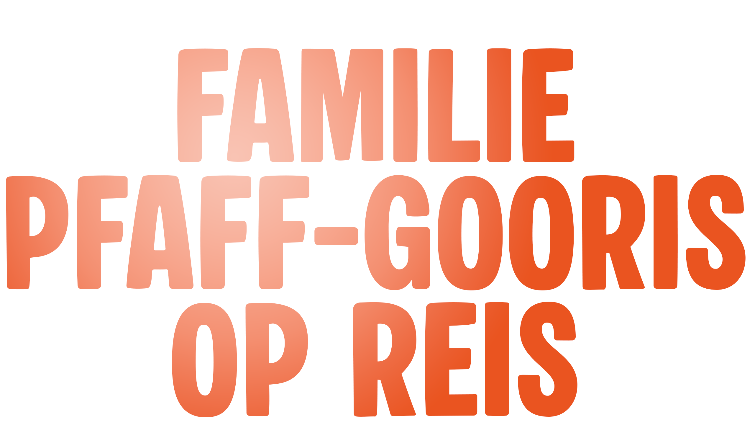 Familie Pfaff-Gooris Op Reis