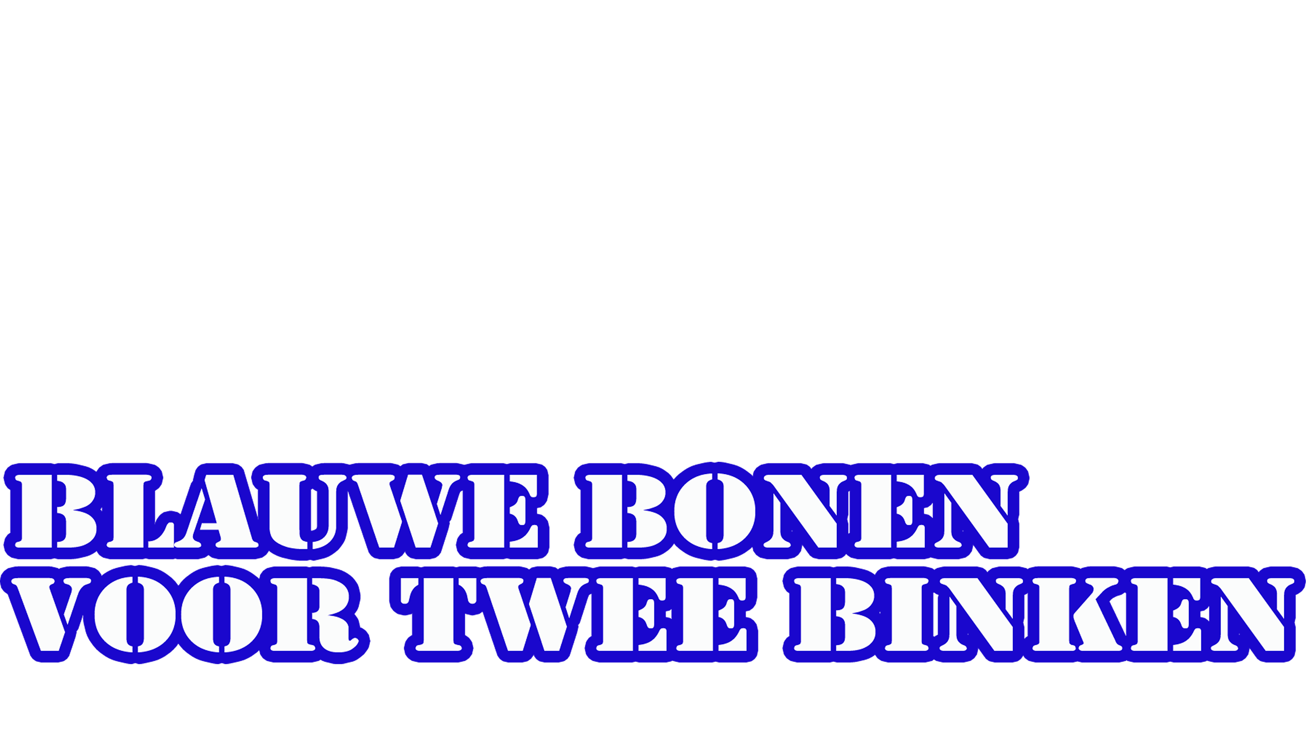 Blauwe Bonen Voor Twee Binken