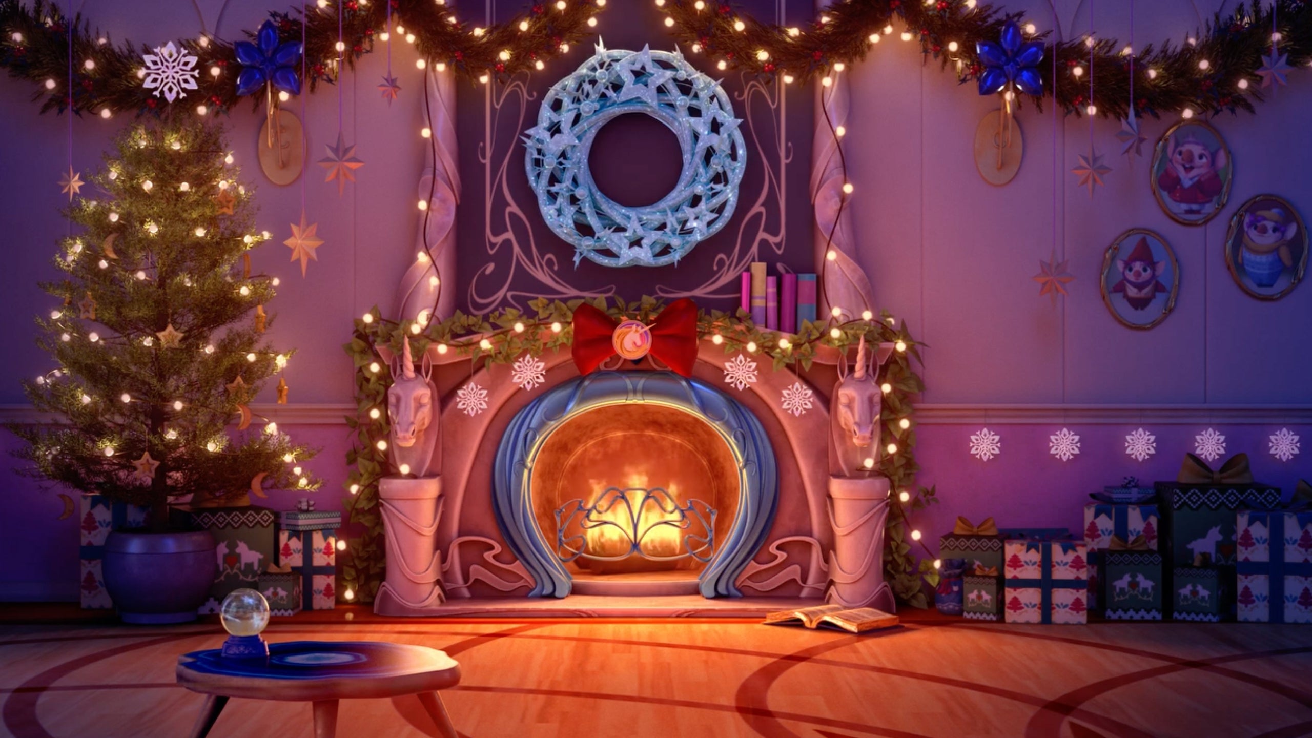 The Unicorn Academy Fireplace