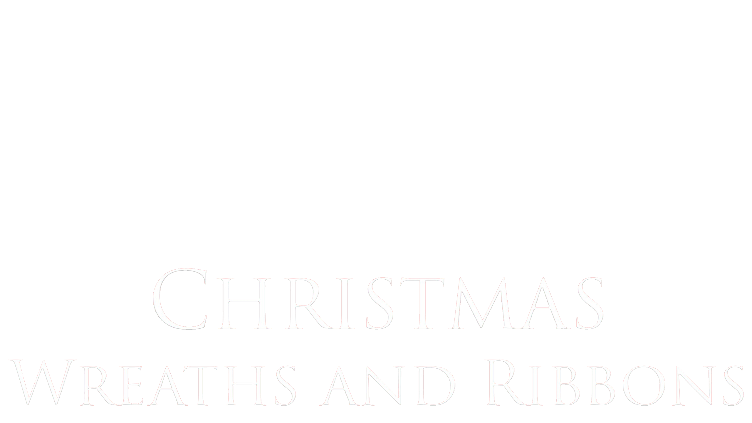Christmas Wreaths And Ribbons