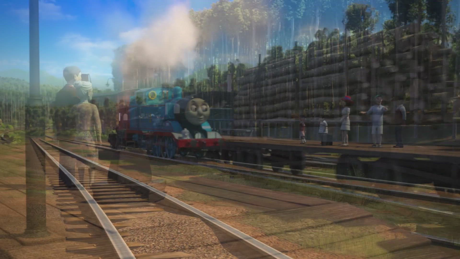 Thomas en de houtgestookte locomotieven